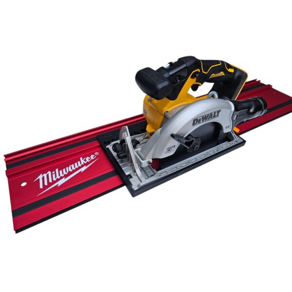 DCS391 DCS565 MIL (3) Adapter do piły tarczowej Dewalt DCS391 DCS565, podstawa prowadnicy, kompatybilna z szyną prowadzącą MILWAUKEE