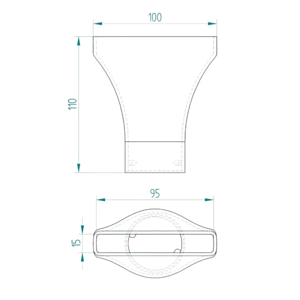 Nasadka krótka do Milwaukee M18 BBL dysza do dmuchawy