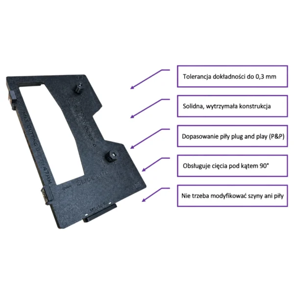Dew DCS570 (1) Adapter do piły tarczowej Dewalt DCS570 DWE575 DCS575 DCS578 DCS573 kompatybilny z szyną prowadzącą BOSCH MAFELL