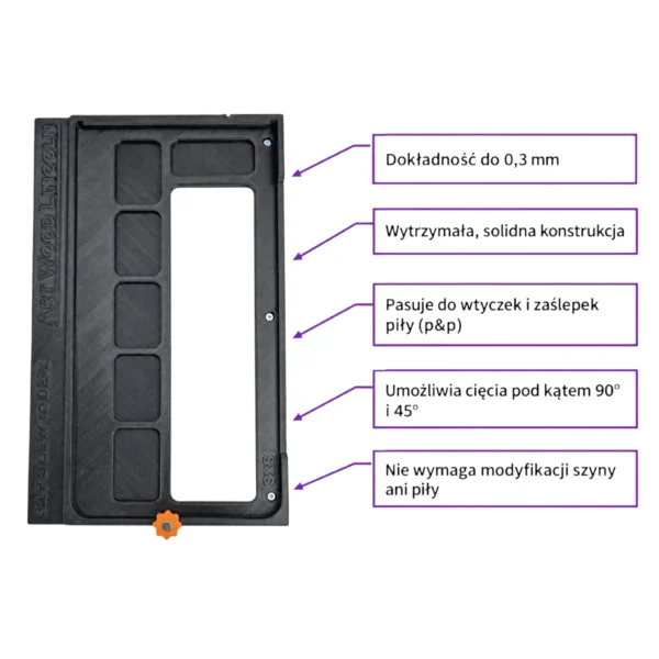Adapter do piły tarczowej Dewalt DWE560K-GB DWE560-LX DWE560 kompatybilny z szyną prowadzącą BOSCH MAFELL