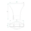 Szeroka nasadka do dmuchawy BOSCH GBL18V-120