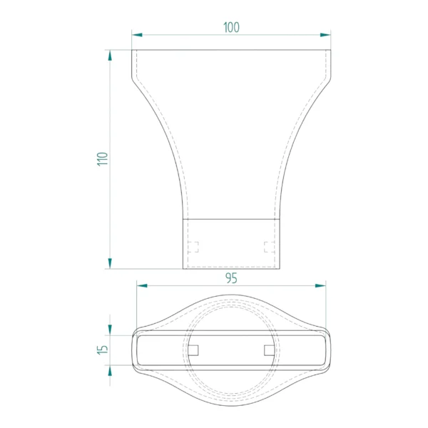 Szeroka nasadka do dmuchawy BOSCH GBL18V-120