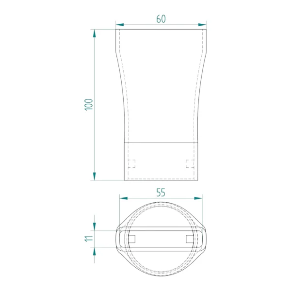 Płaska nasadka do dmuchawy BOSCH GBL18V-120