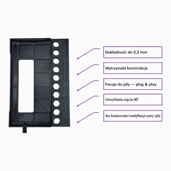 Adapter do piły tarczowej Makita DHS680 DHS680Z XSH03Z kompatybilny z szyną prowadzącą Bosch Maffel