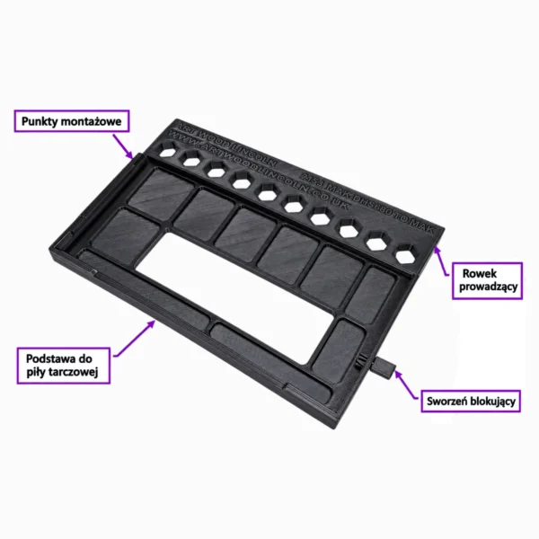 Adapter do piły tarczowej Makita DHS680 DHS680Z XSH03Z kompatybilny z szyną prowadzącą Bosch Maffel